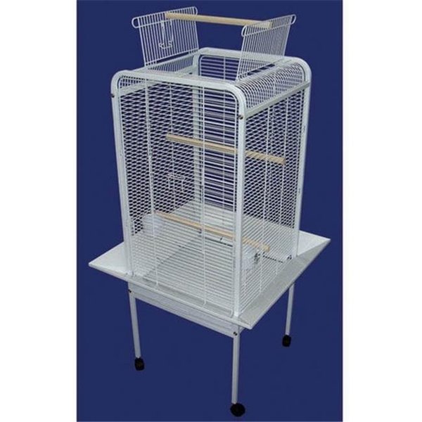 Yml YML EF2222WHT Play Top Parrot Bird Cage in White EF2222WHT